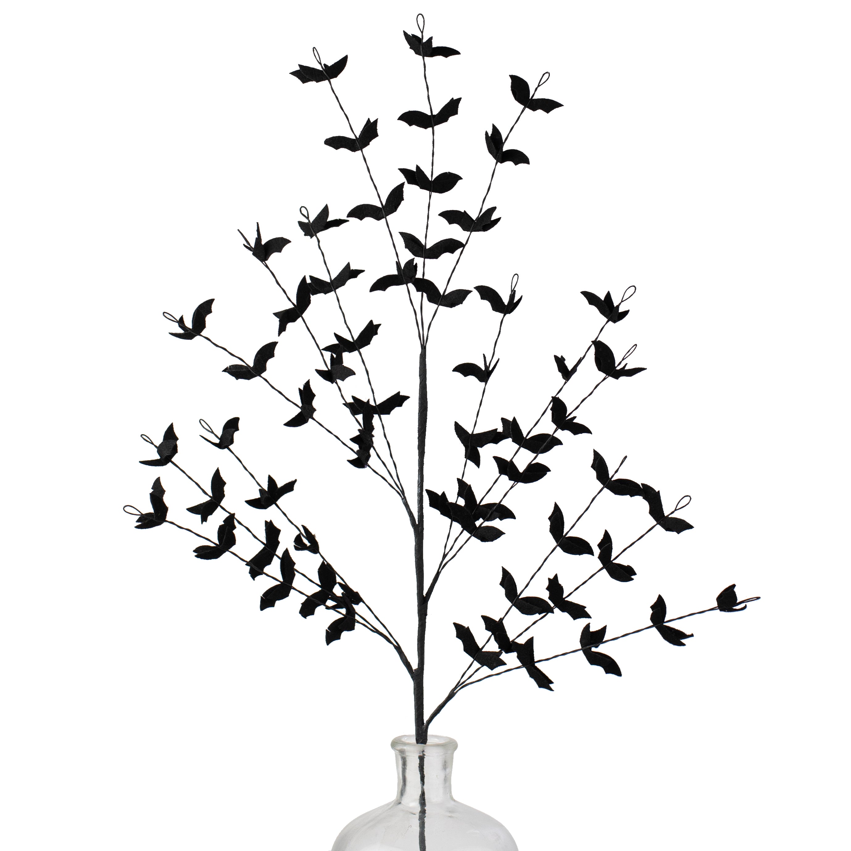 30" Felt Bats Filler Spray: Black