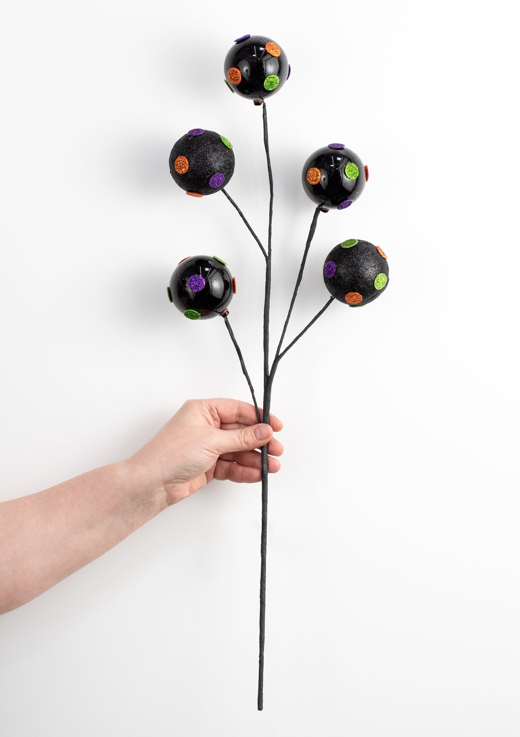 24" Polkadot Glitter Ball Spray: Halloween