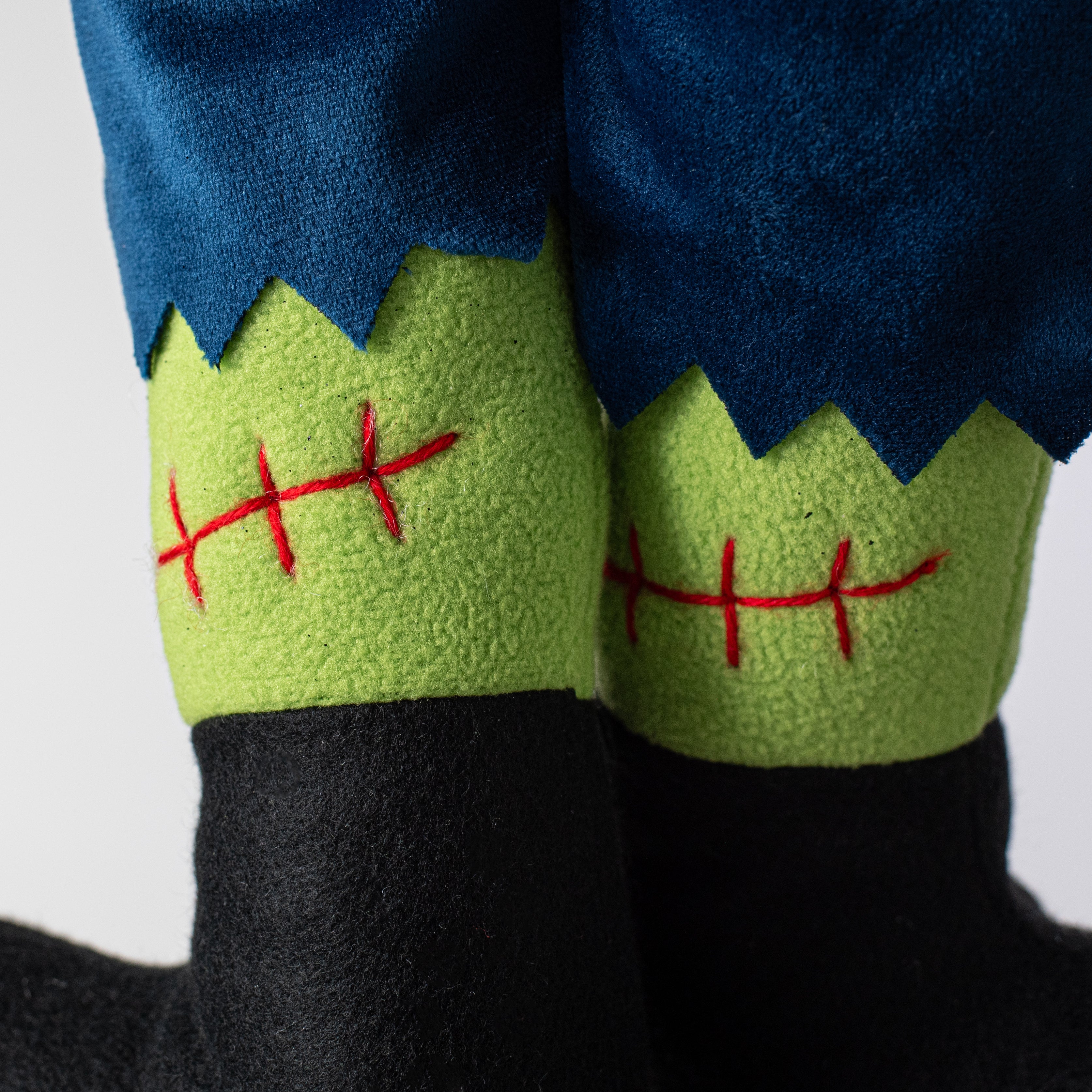 18" Plush Frankie Frankenstein Legs Wreath Accent