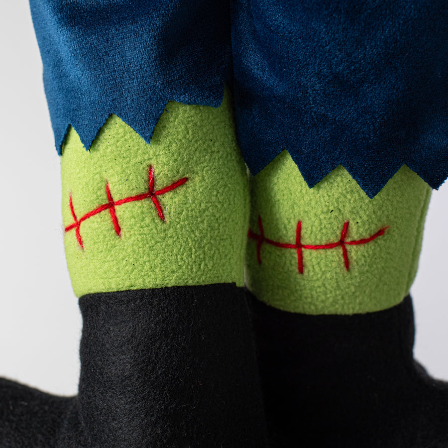 18" Plush Frankie Frankenstein Legs Wreath Accent