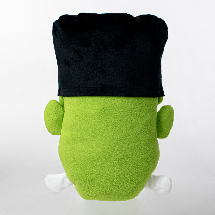 12" Plush Frankie Frankenstein Head Wreath Accent