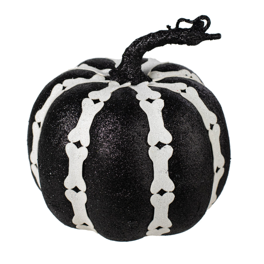 6.5" Skeleton Bones Pumpkin Decor