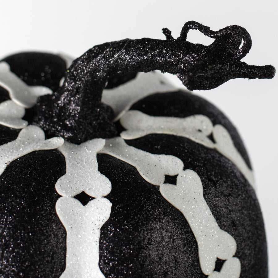 6.5" Skeleton Bones Pumpkin Decor