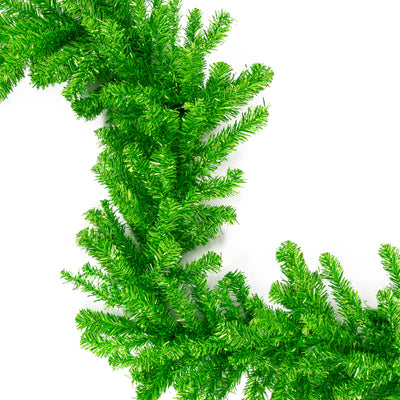 9' Pine Metallic Tinsel Garland: Bright Green