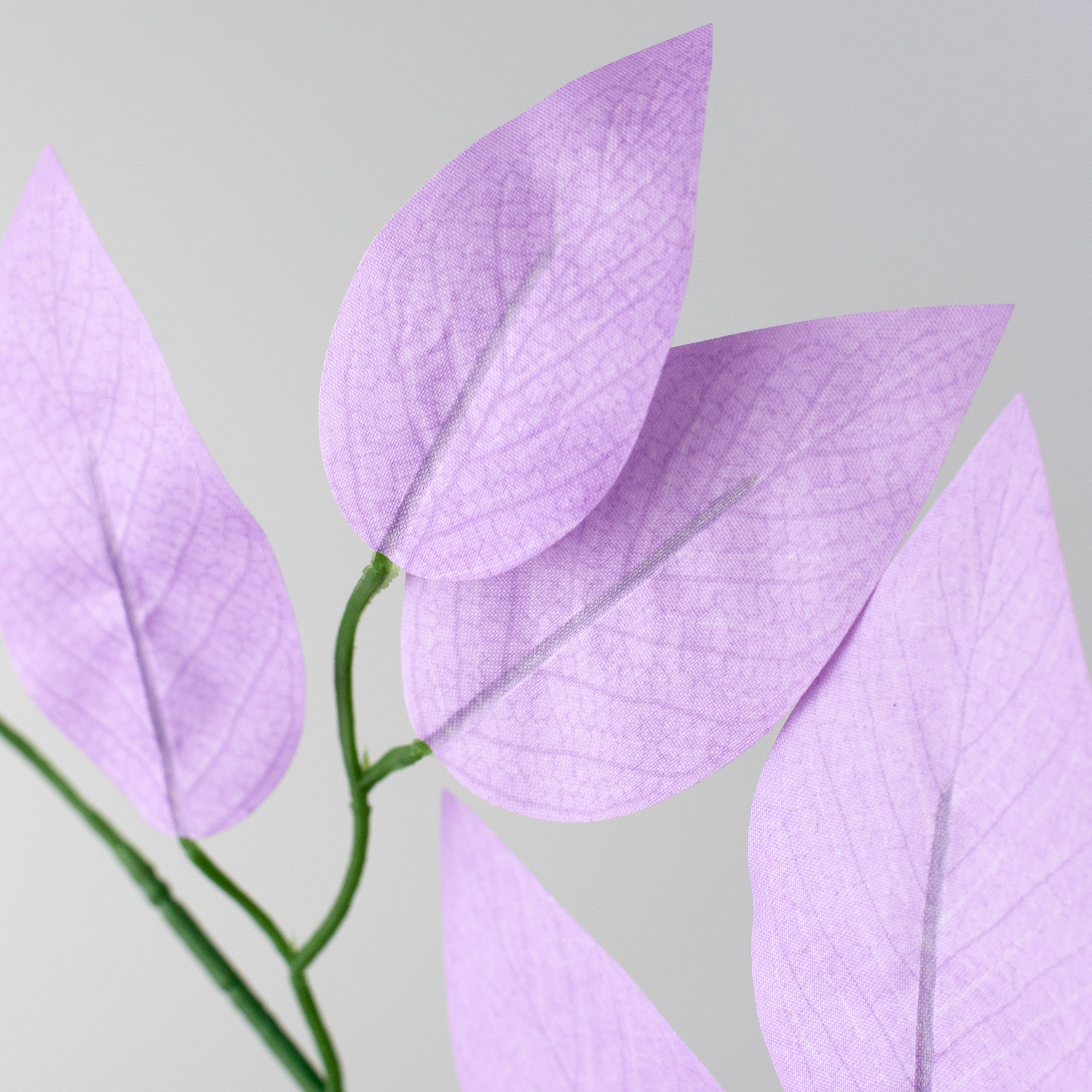 23" Ficus Leaf Spray: Lavender Purple (12)