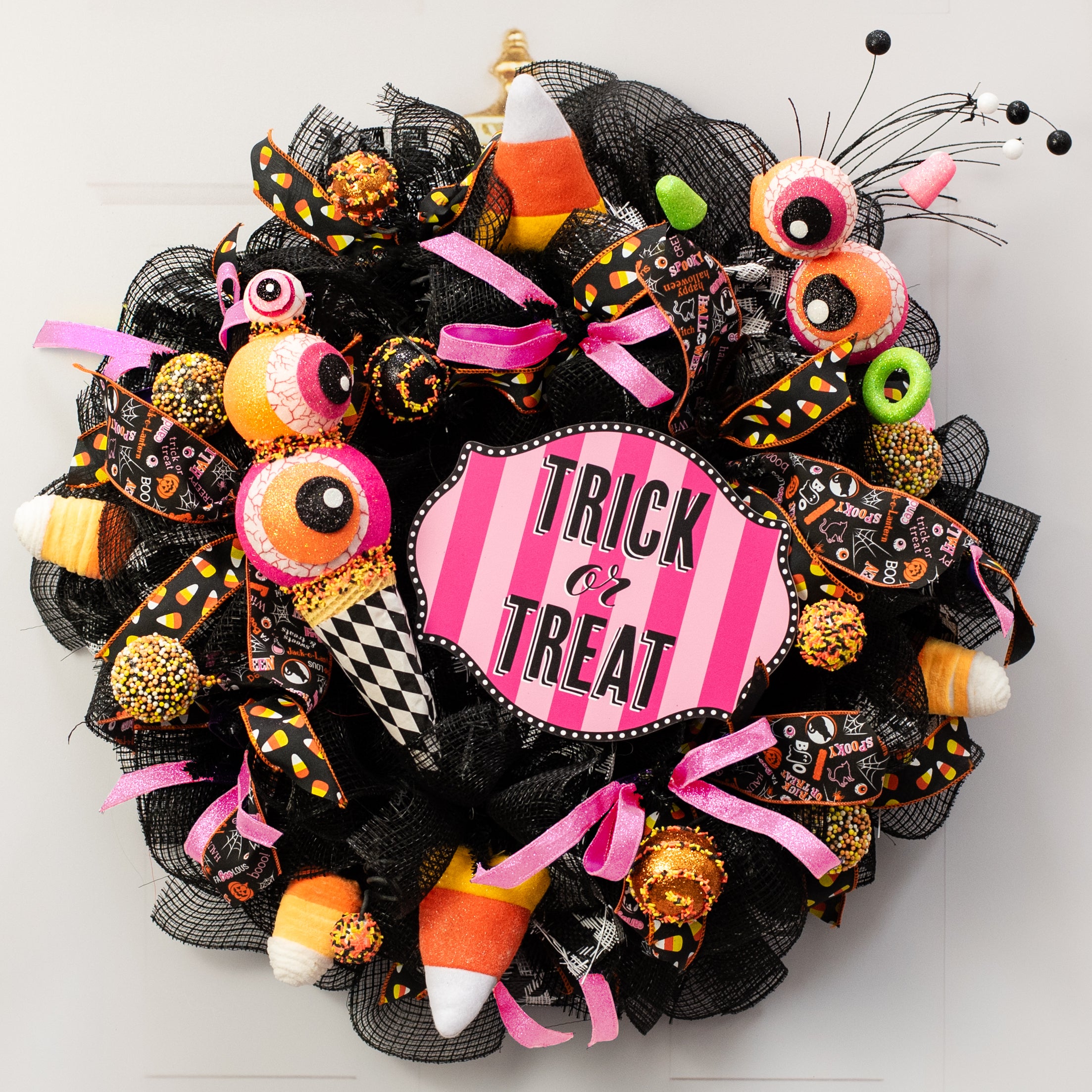 13" EyesCream Ornament: Harlequin Eyeballs Ice Cream