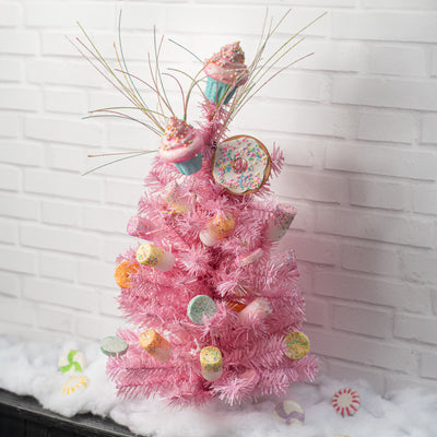 2' Pine PVC Tree: Candy Pink