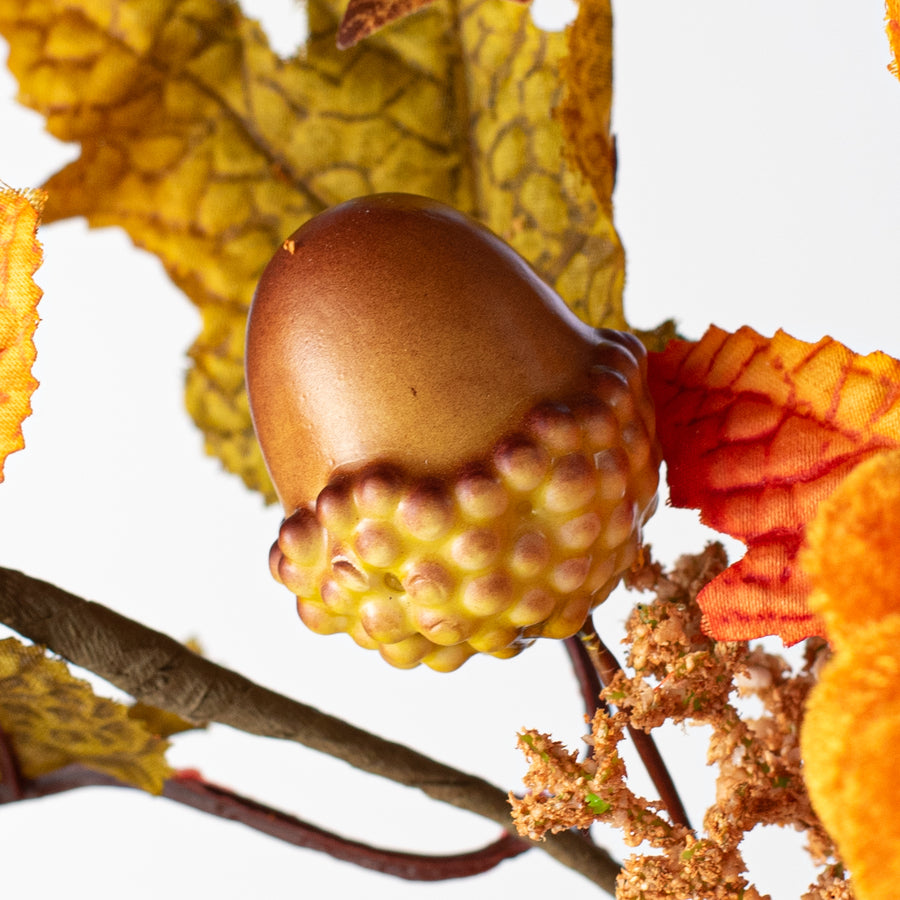 18' Velvet Pumpkin, Fall Leaves & Aster Flower Spray