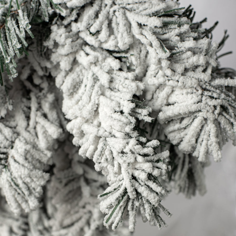32" Flocked Kirkwood Pine Swag (36 Tips)