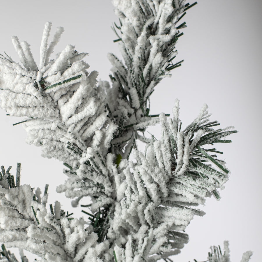 32" Flocked Kirkwood Pine Swag (36 Tips)
