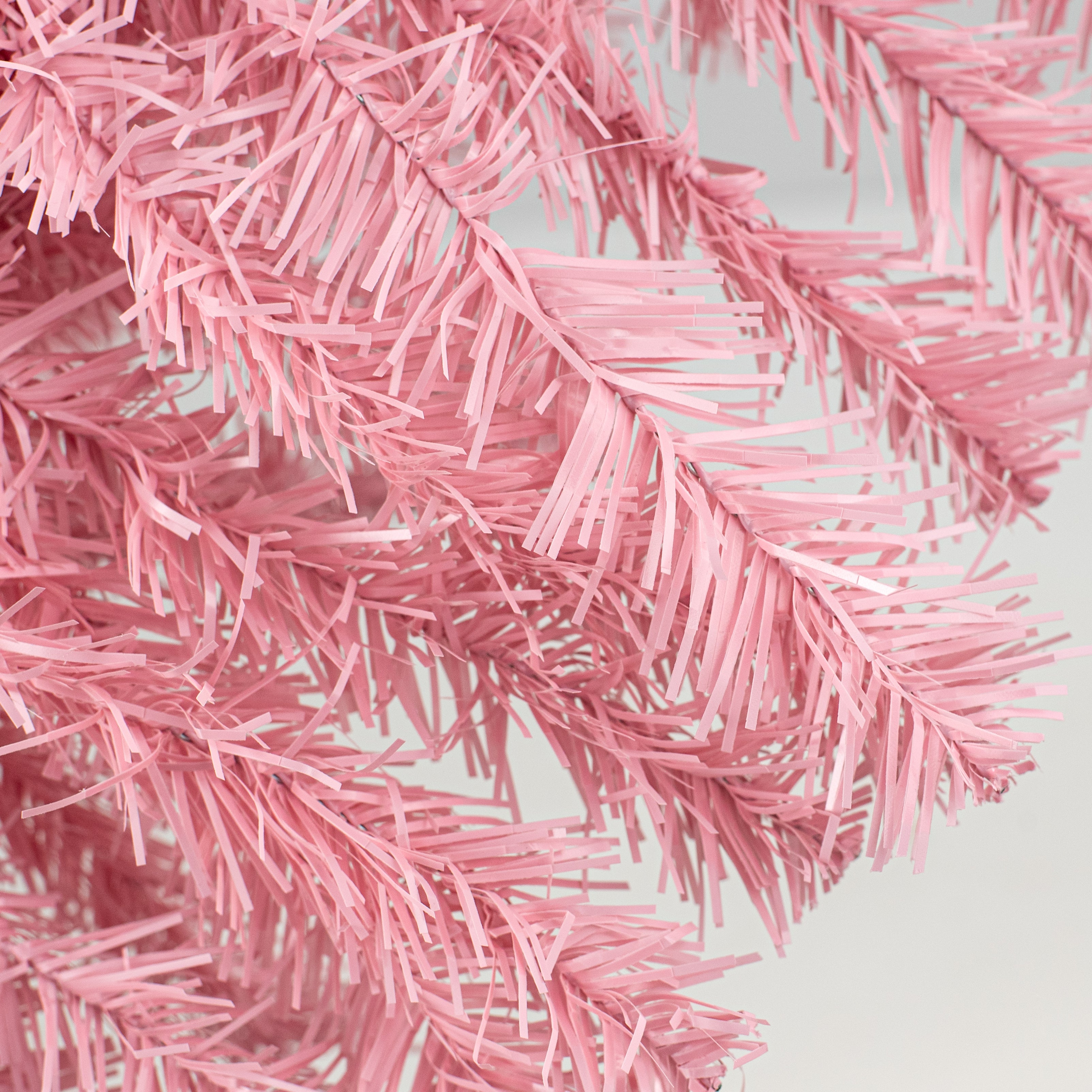 24" PVC Pine Teardrop Swag: Pale Pink