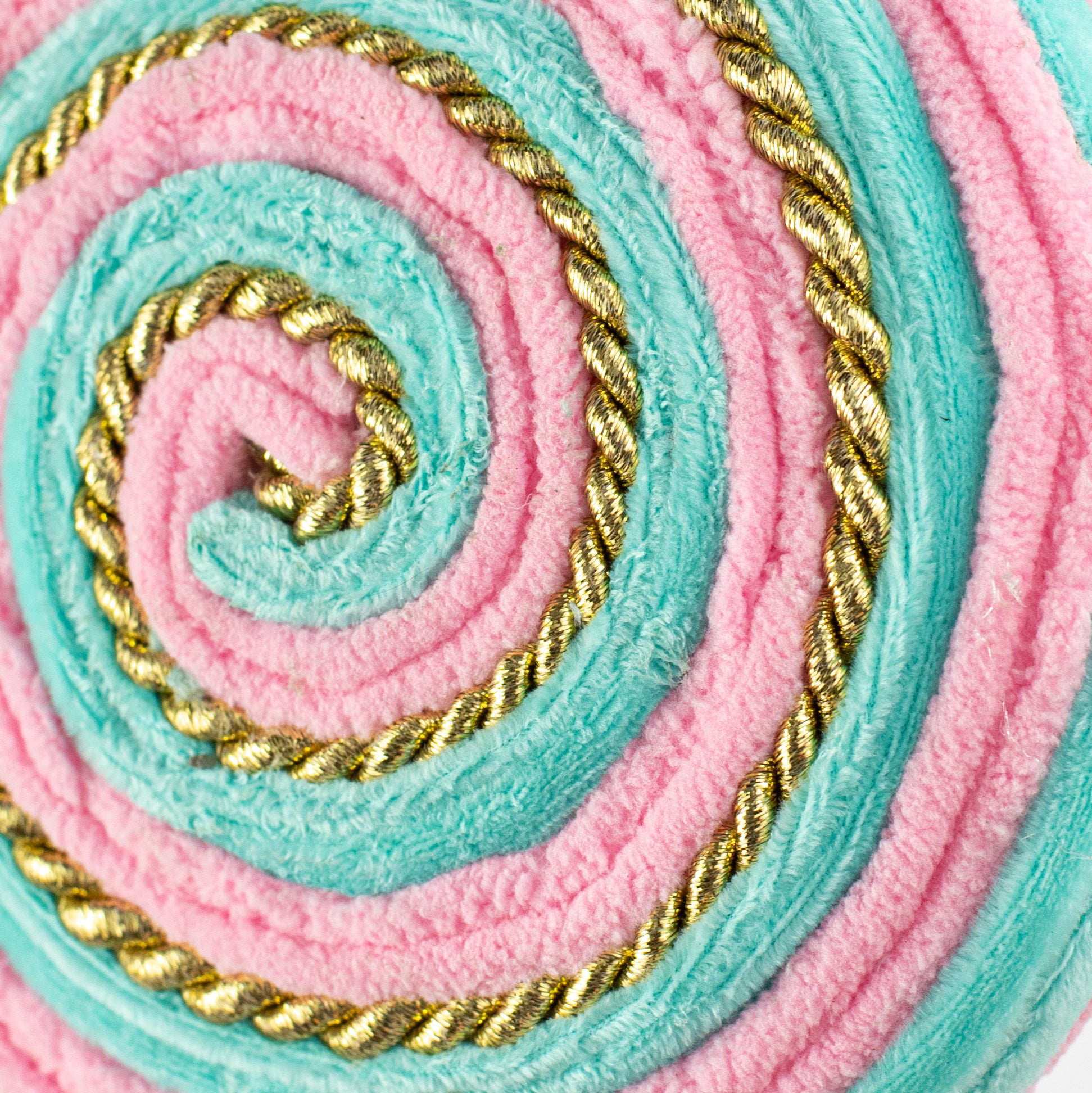 20" Twirl Lollipop Pick: Pink, Blue & Gold
