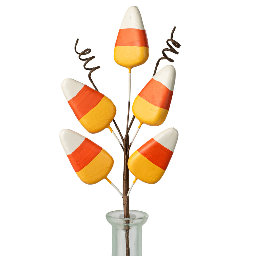 12" Candy Corn and Sprial Pick