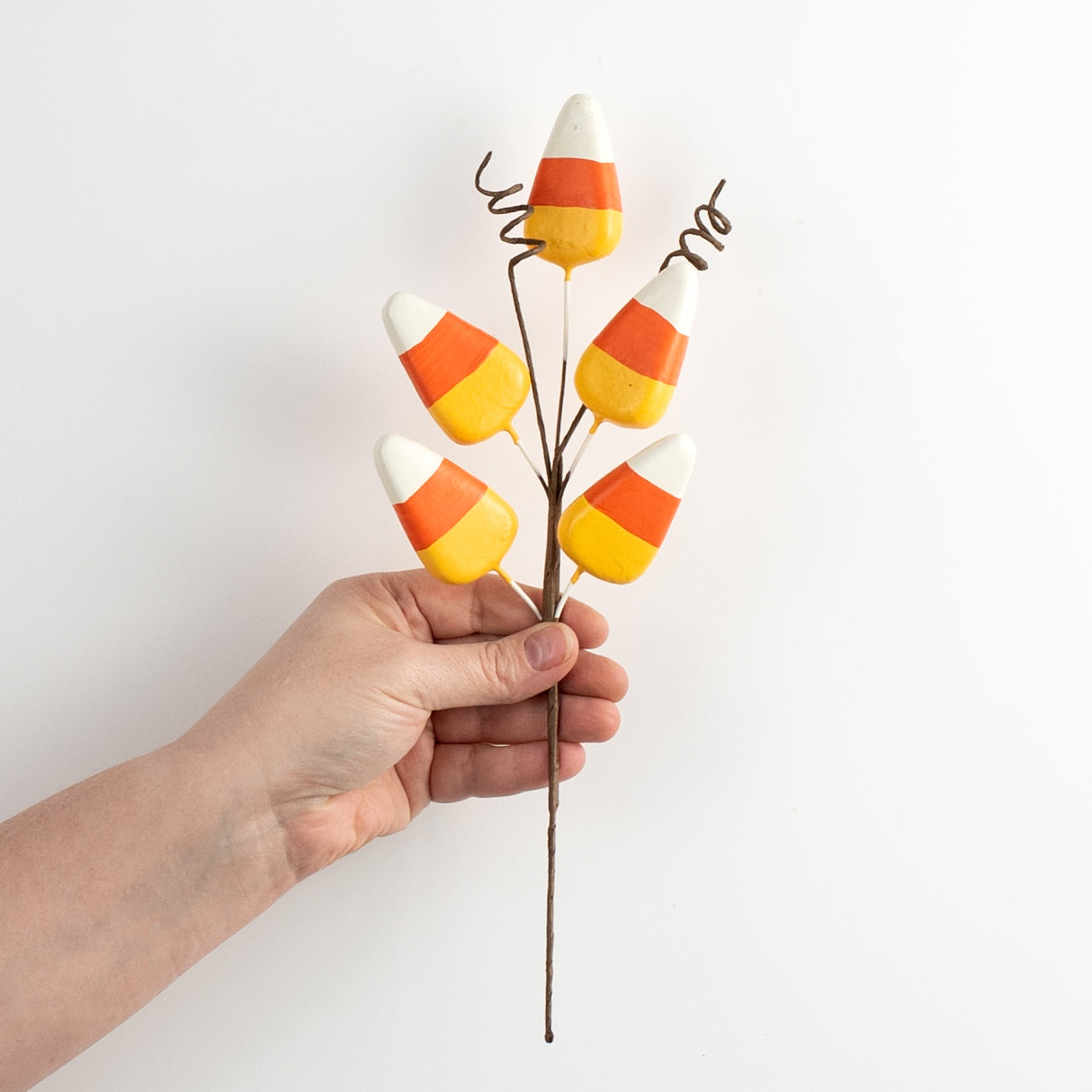 12" Candy Corn and Sprial Pick
