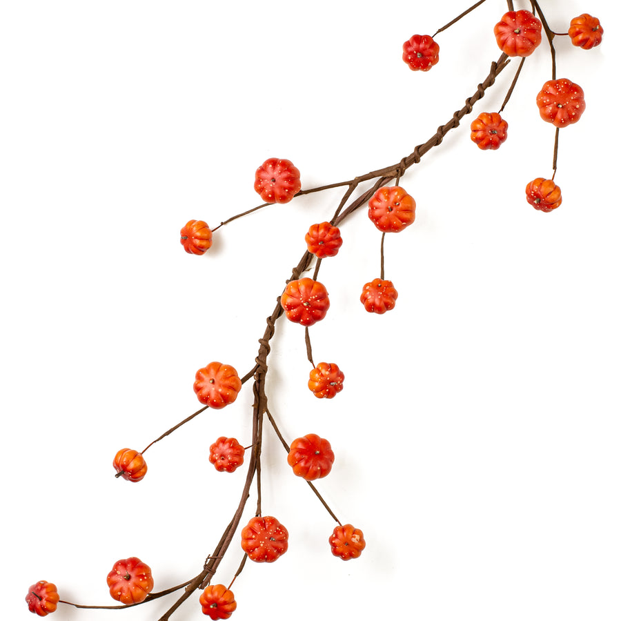 4' Mini Polka Dot Pumpkins Garland