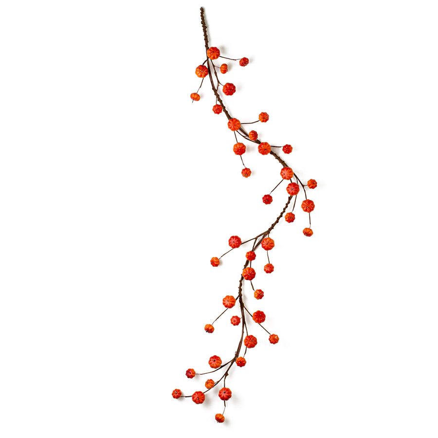 4' Mini Polka Dot Pumpkins Garland