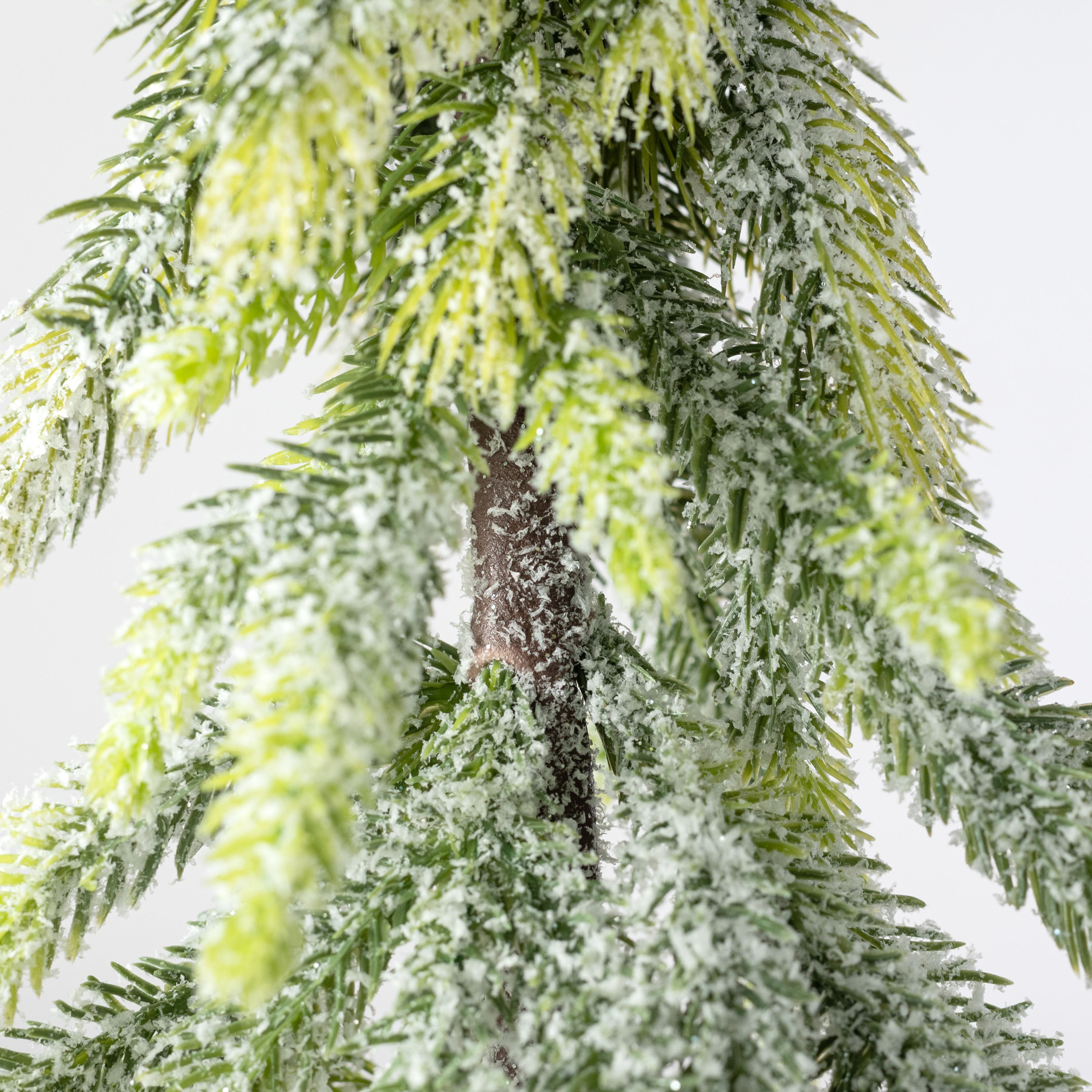 22" Flocked Pine Table Tree