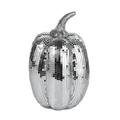 10" Mirror Disco Ball Mosaic Pumpkin