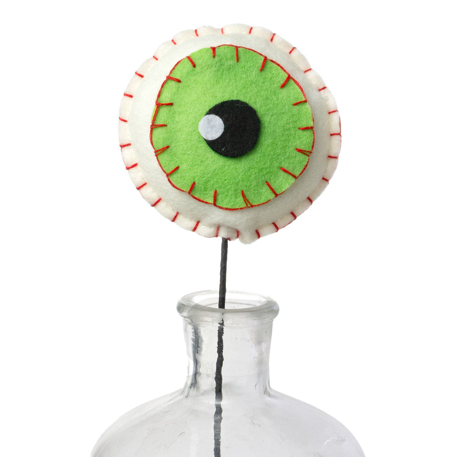 12" Felt Eyeball Pick: Lime Green