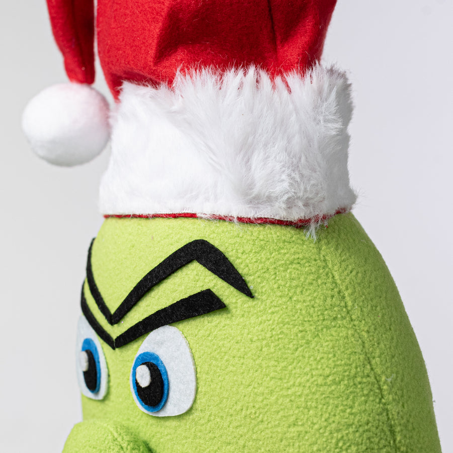 13" Plush Green Monster Head
