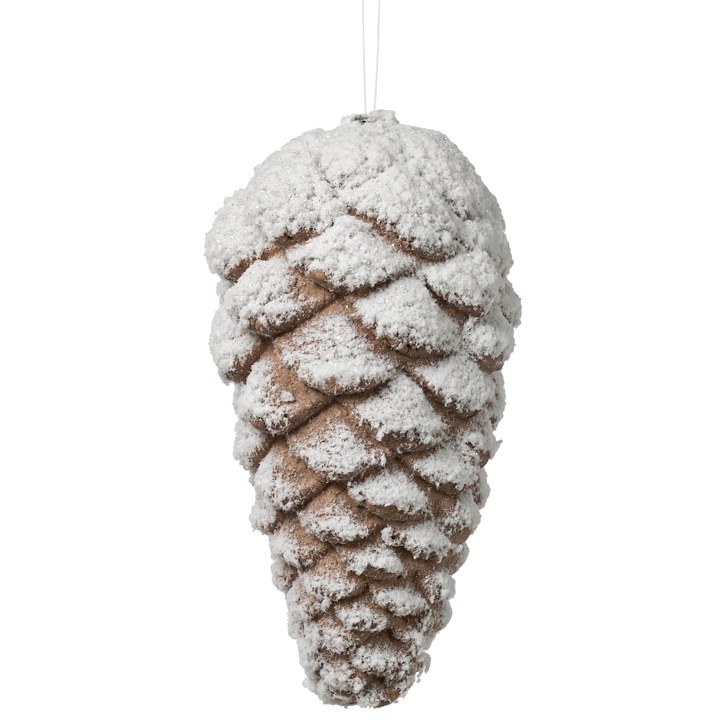 7" Frosted Pinecone Ornament