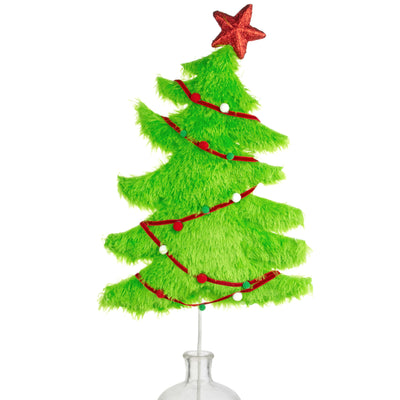 28" Furry Whimsical Christmas Tree Pick