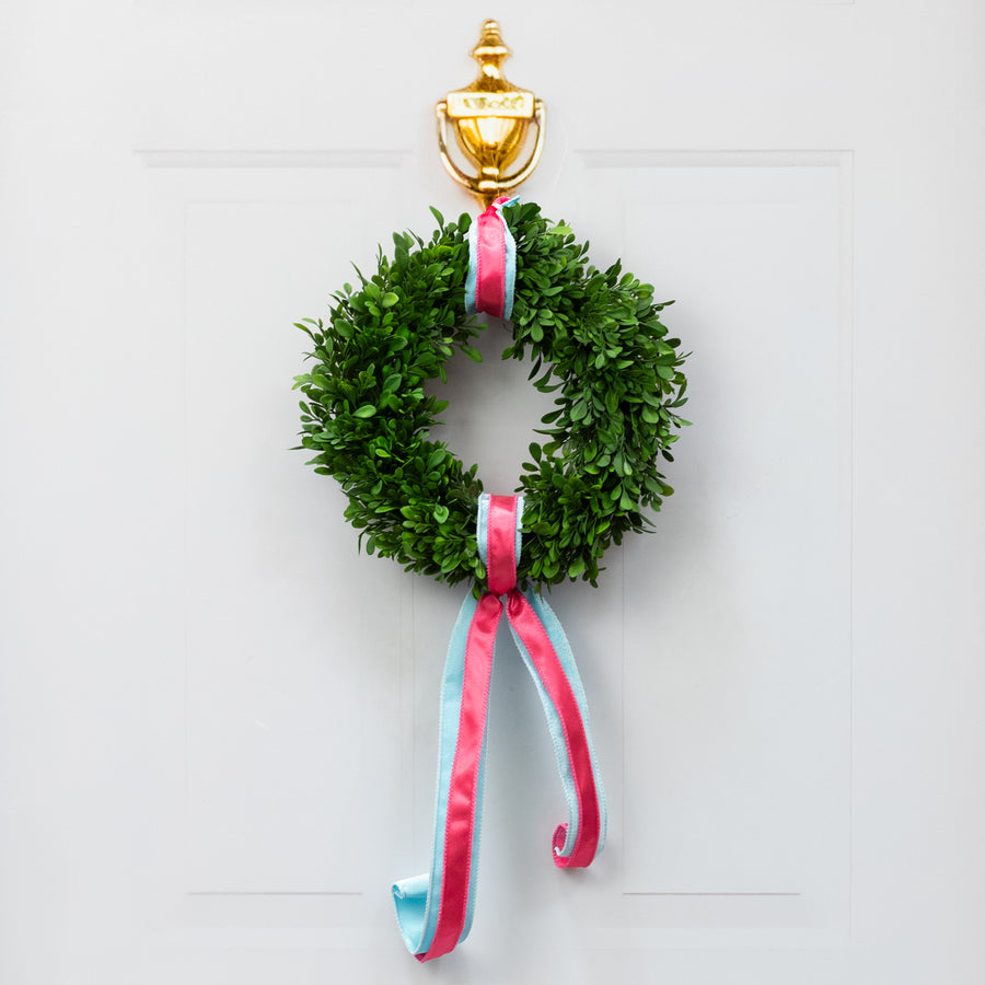 12" Evergreen Boxwood Wreath on Twig Frame