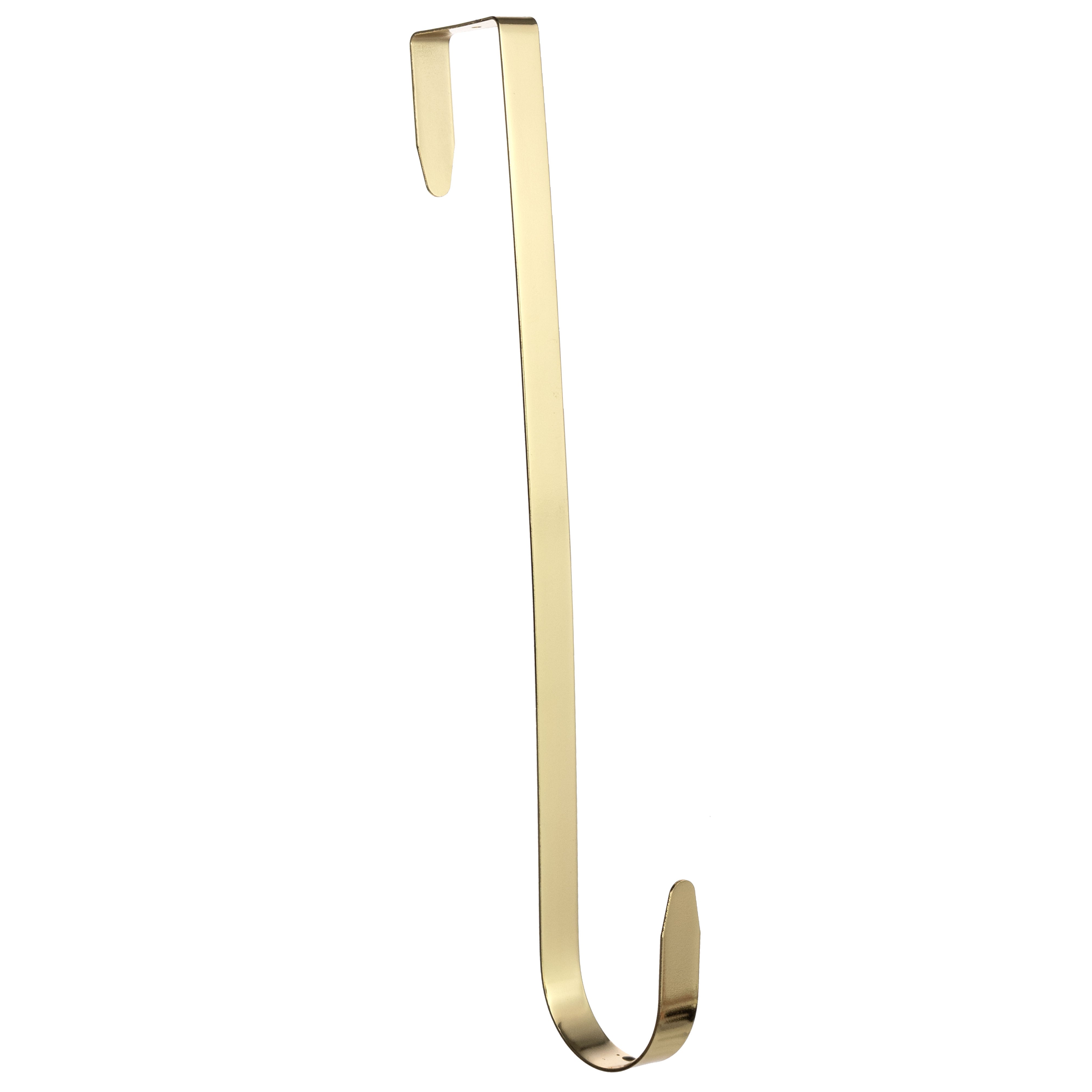 Metal Wreath Hanger: Brass