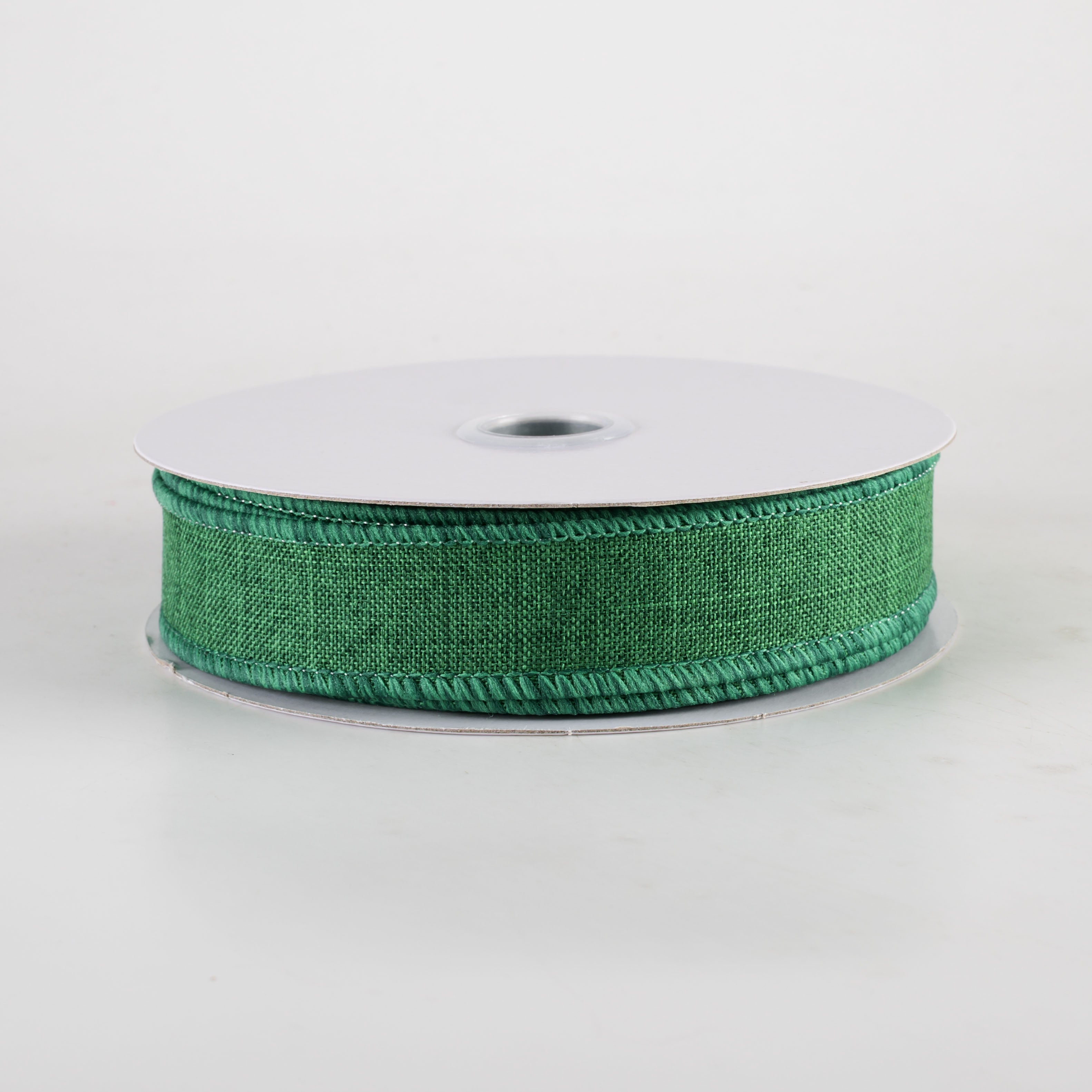 7/8" Royal Canvas Ribbon: Emerald Green (10 Yards)