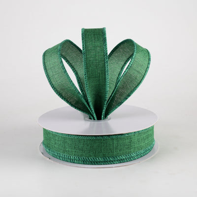 7/8" Royal Canvas Ribbon: Emerald Green (10 Yards)