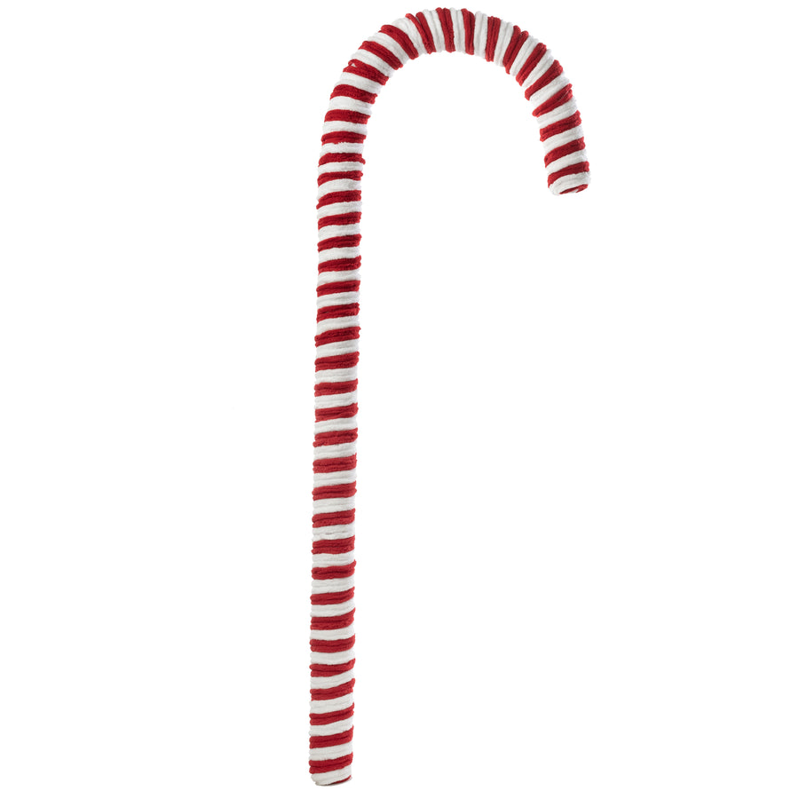 47" Velvet Peppermint Candy Cane Stick