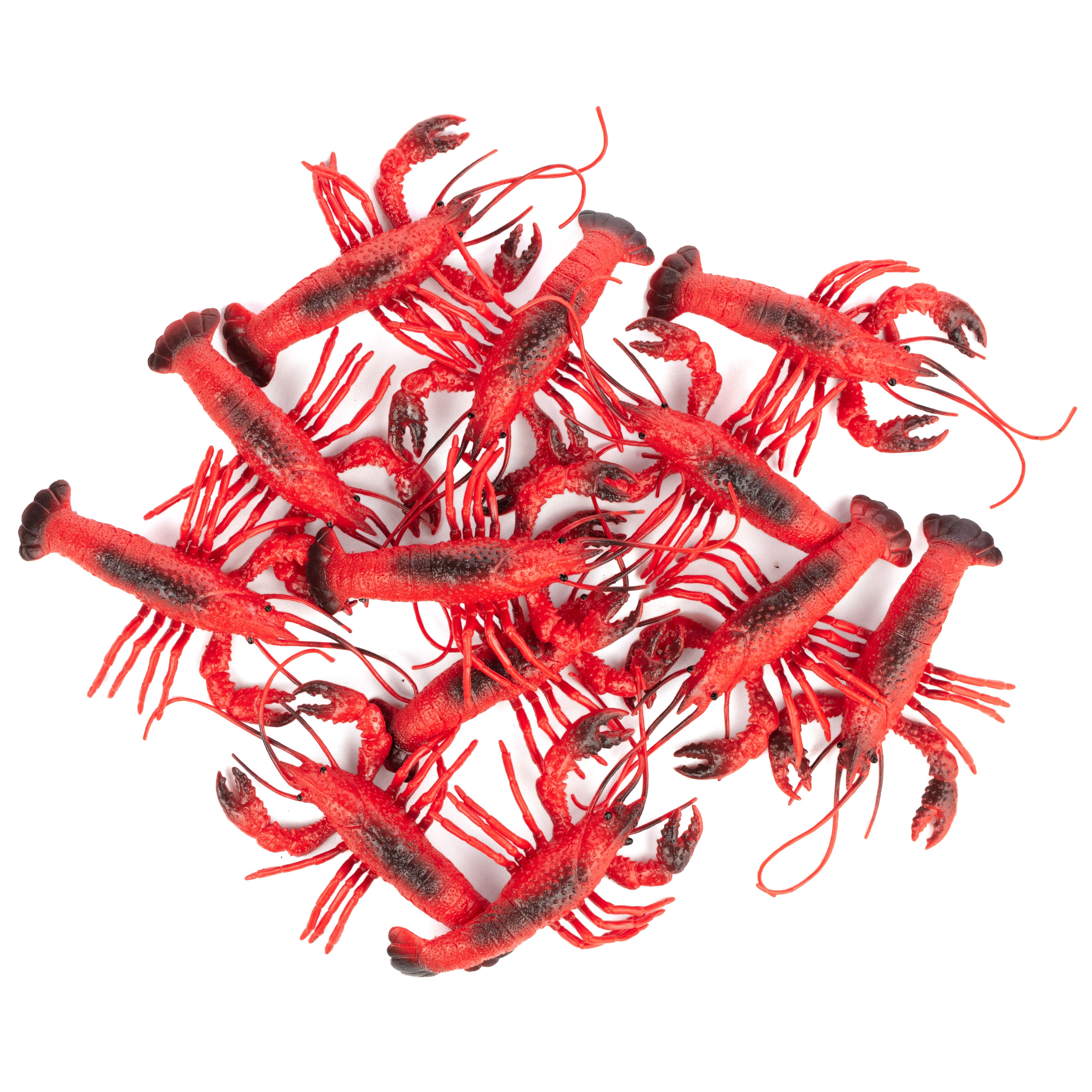 6.5" Plastic Crawfish Decoration (Pack of 12)