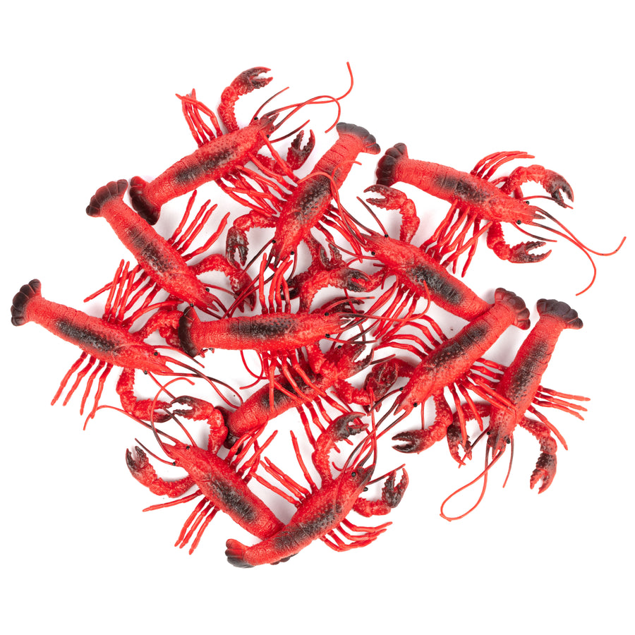 6.5" Plastic Crawfish Decoration (Pack of 12)