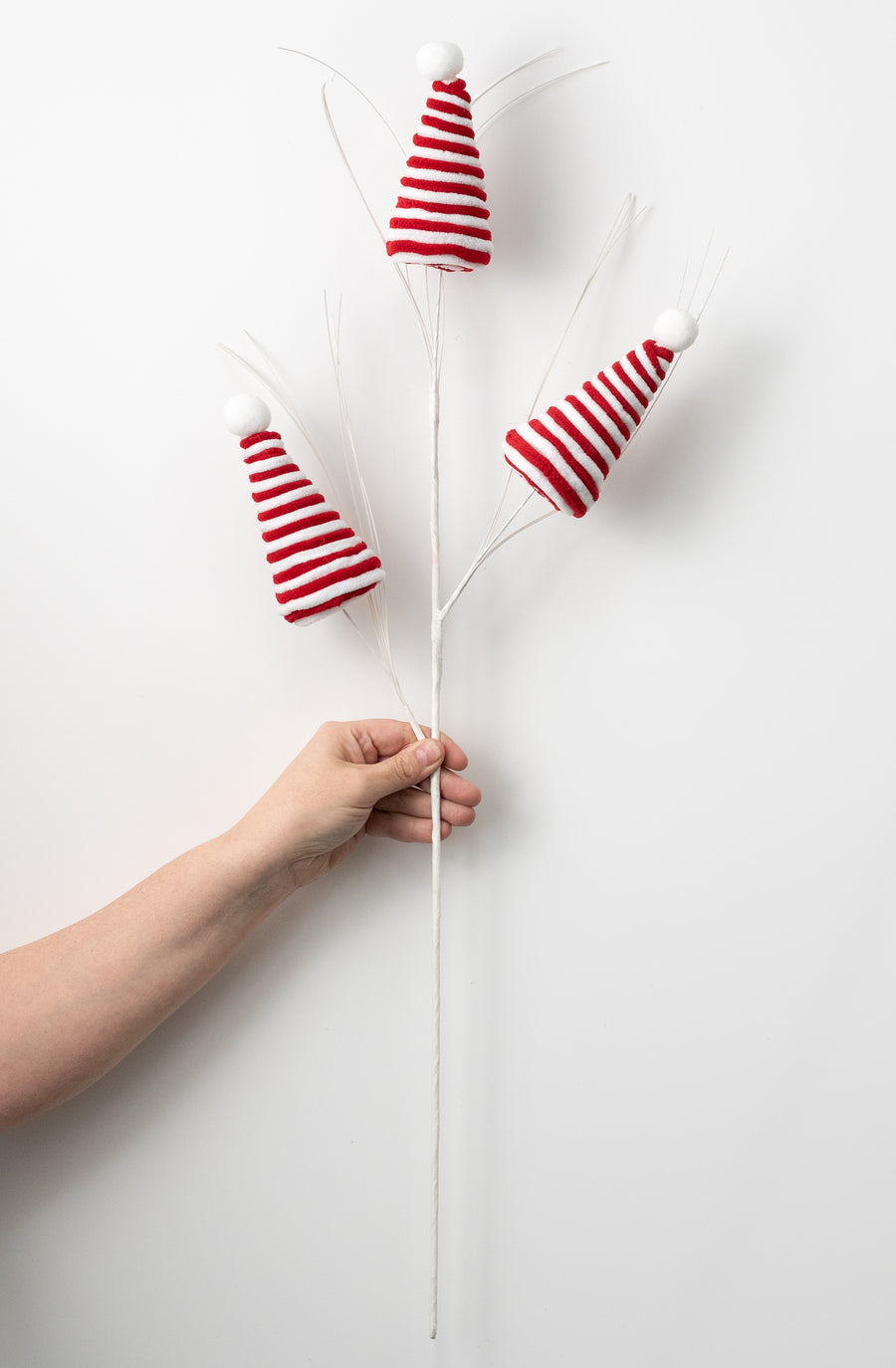 30" Peppermint Candy Cane Cone Tree Spray