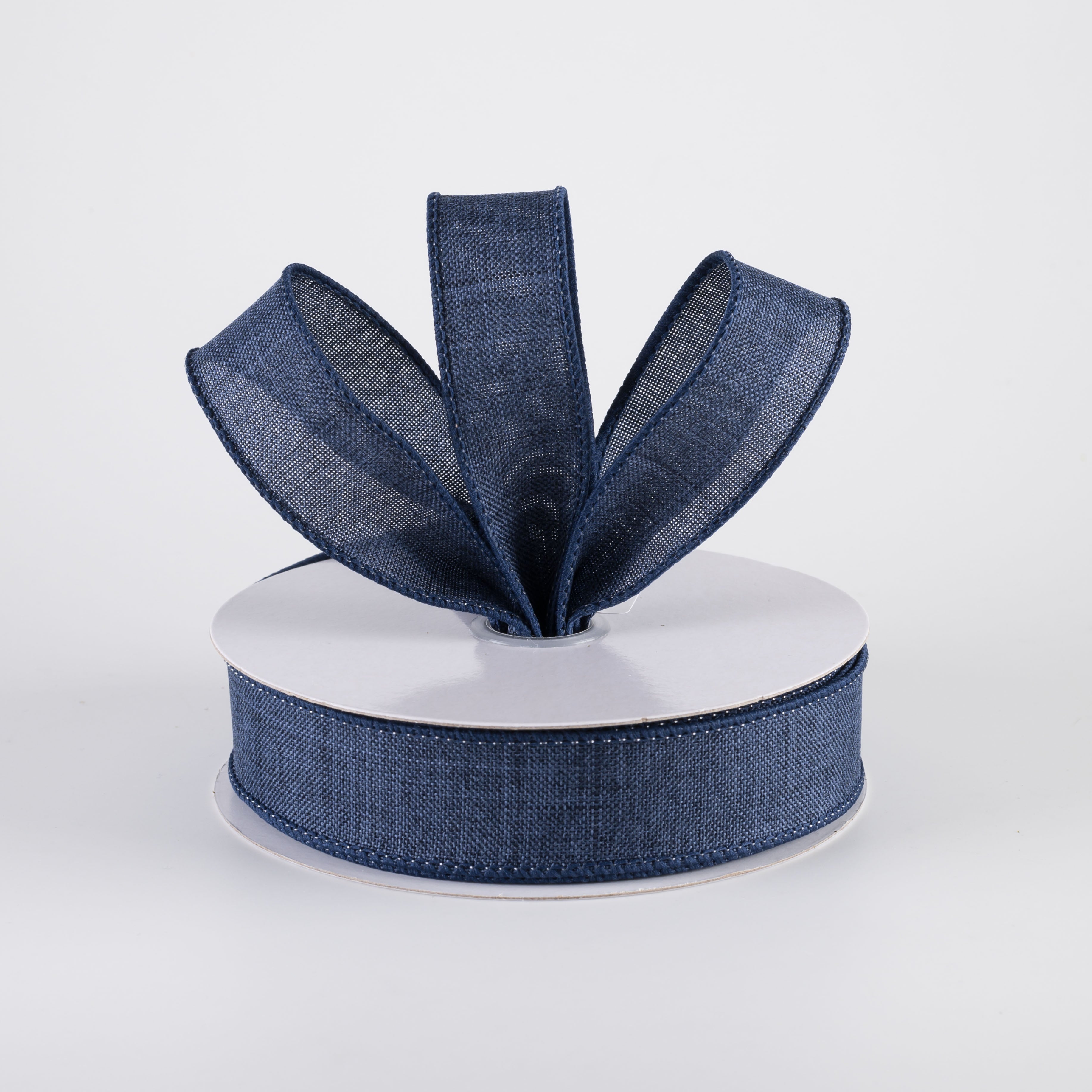 7/8" Royal Canvas Ribbon: Navy Blue (10 Yards)