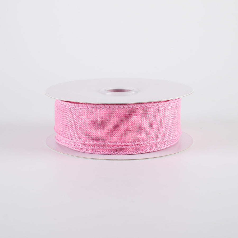 7/8" Royal Canvas Ribbon: Pink (10 Yards)