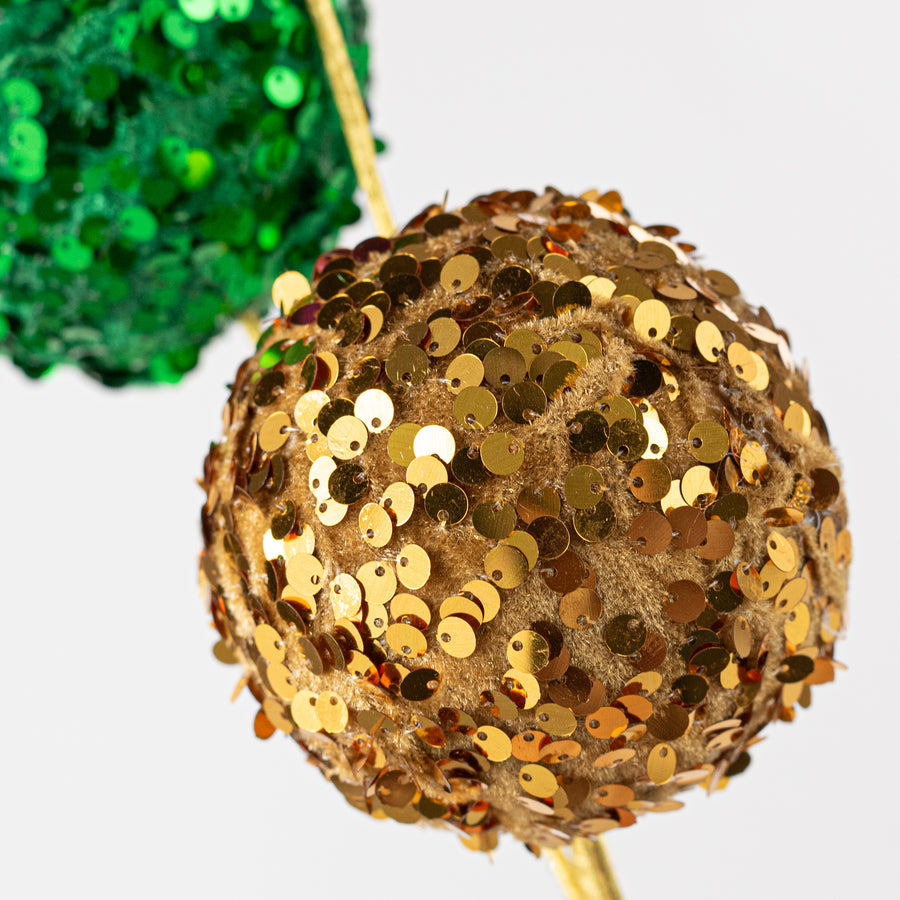 26" Sequined Ball Spray: Mardi Gras