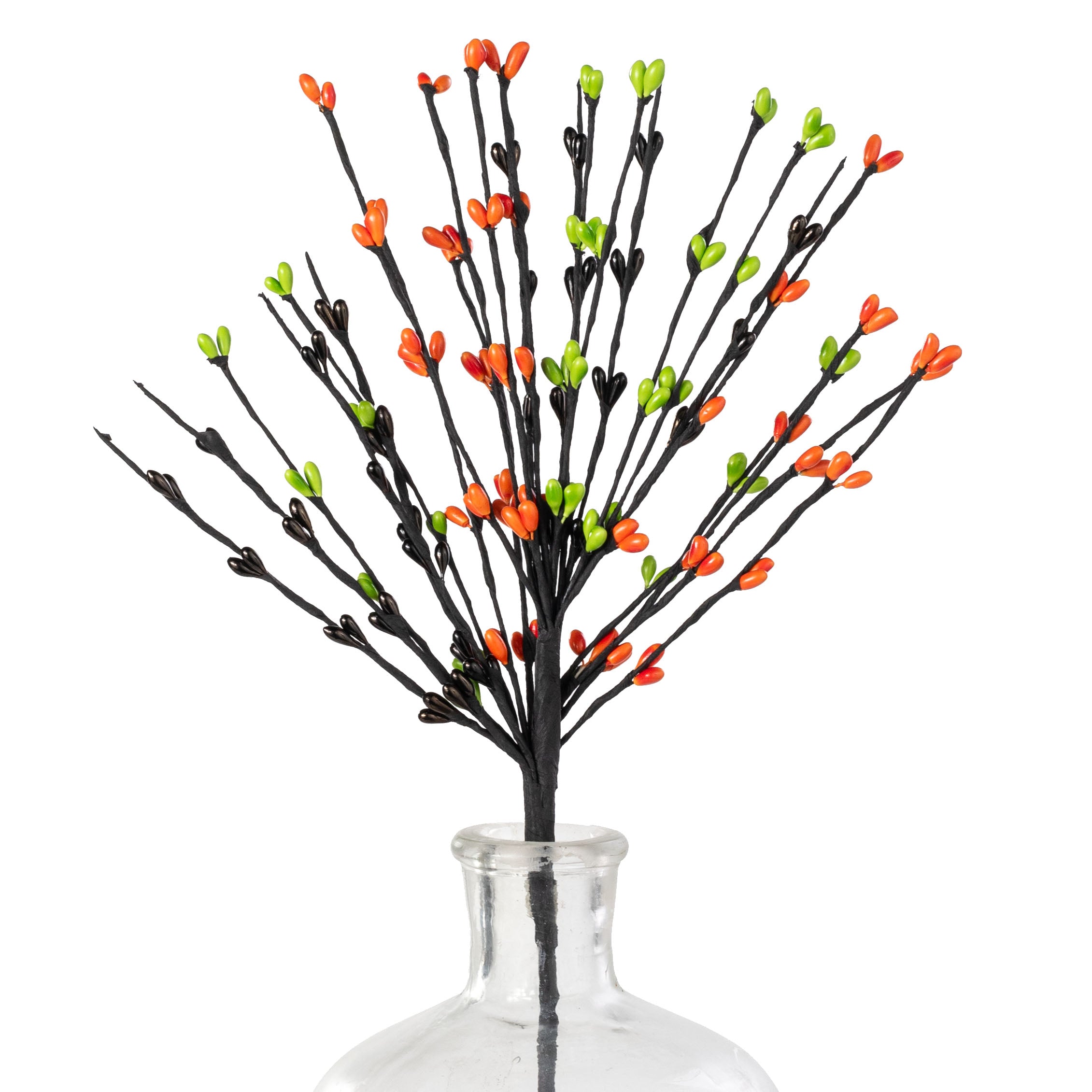 13" Pips & Twigs Pick: Orange, Lime Green & Black