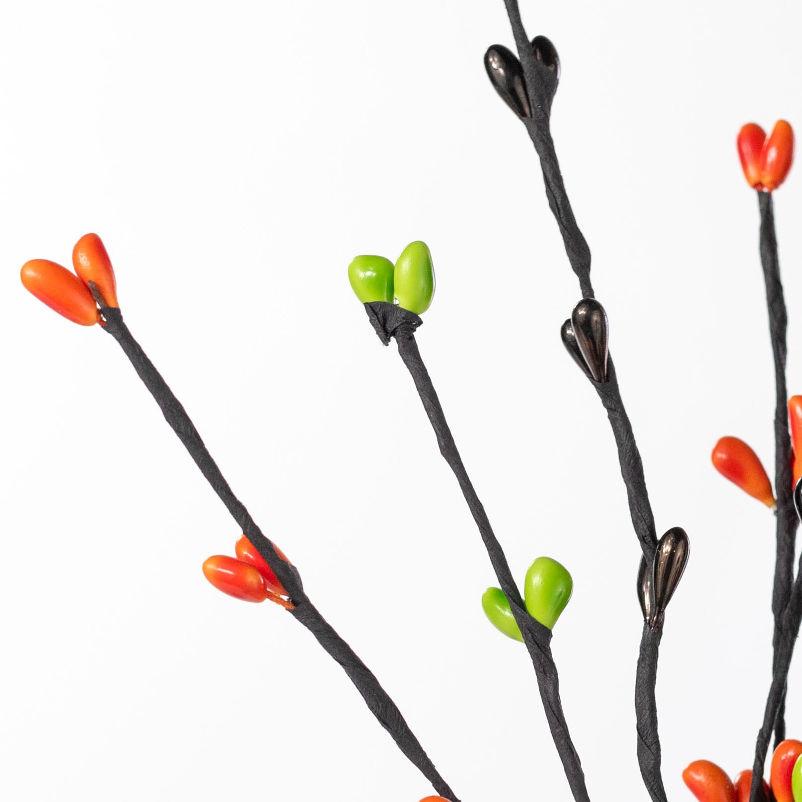 13" Pips & Twigs Pick: Orange, Lime Green & Black