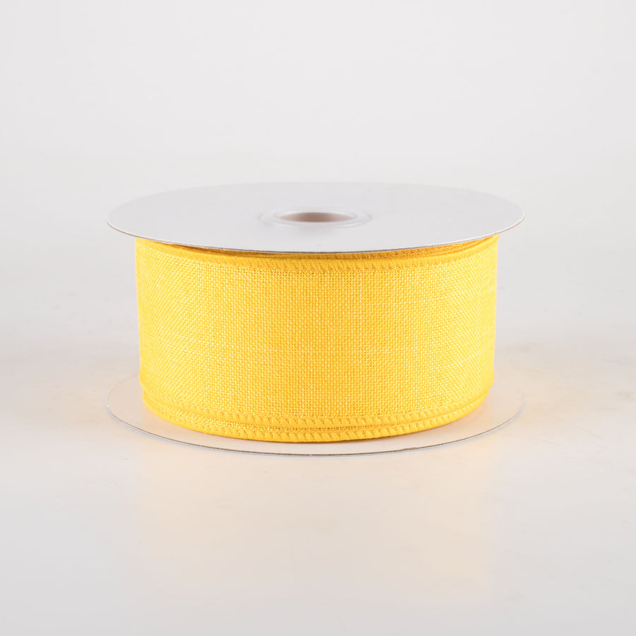1.5" Royal Canvas Ribbon: Sun Yellow (10 Yards)