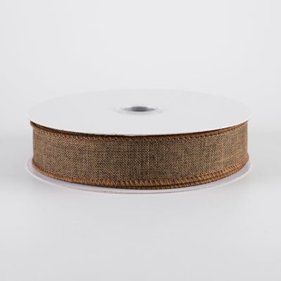 7/8" Royal Canvas Ribbon: Brown (10 Yards)