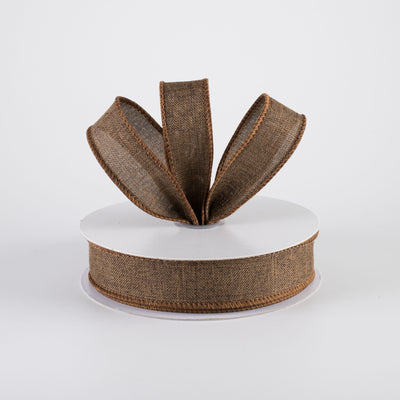 7/8" Royal Canvas Ribbon: Brown (10 Yards)