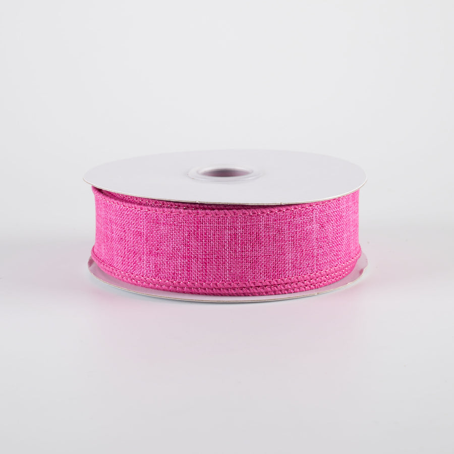 7/8" Royal Canvas Ribbon: Fuchsia Pink (10 Yards)