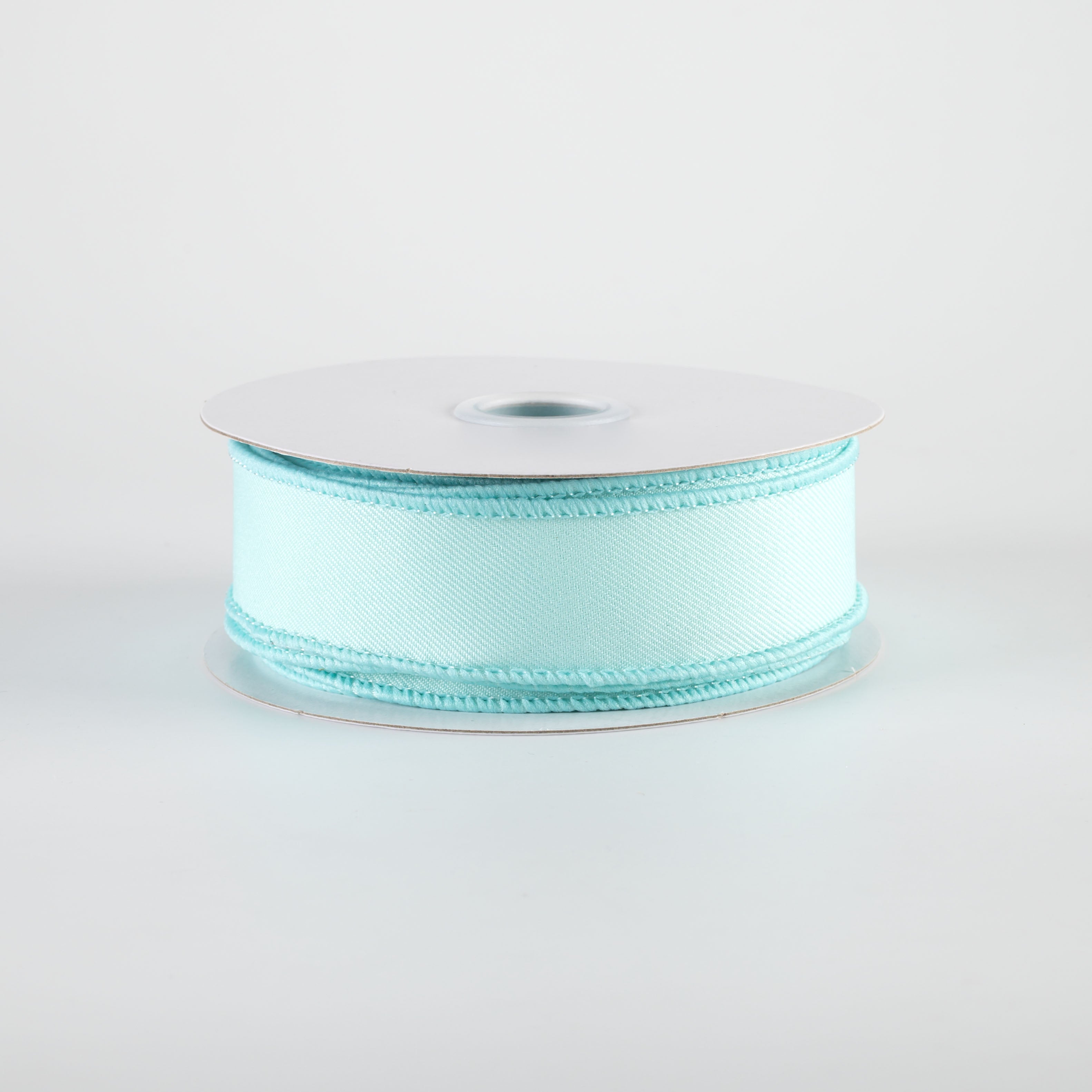 7/8" Diagonal Weave Ribbon: Ice Blue (10 Yards)