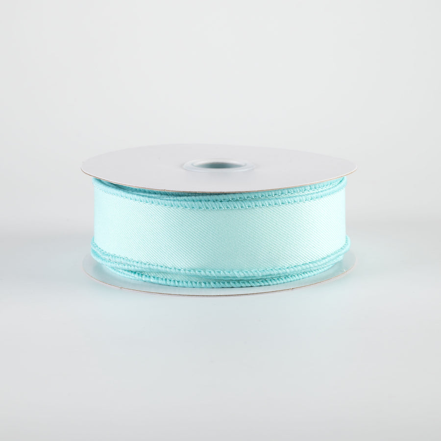 7/8" Diagonal Weave Ribbon: Ice Blue (10 Yards)