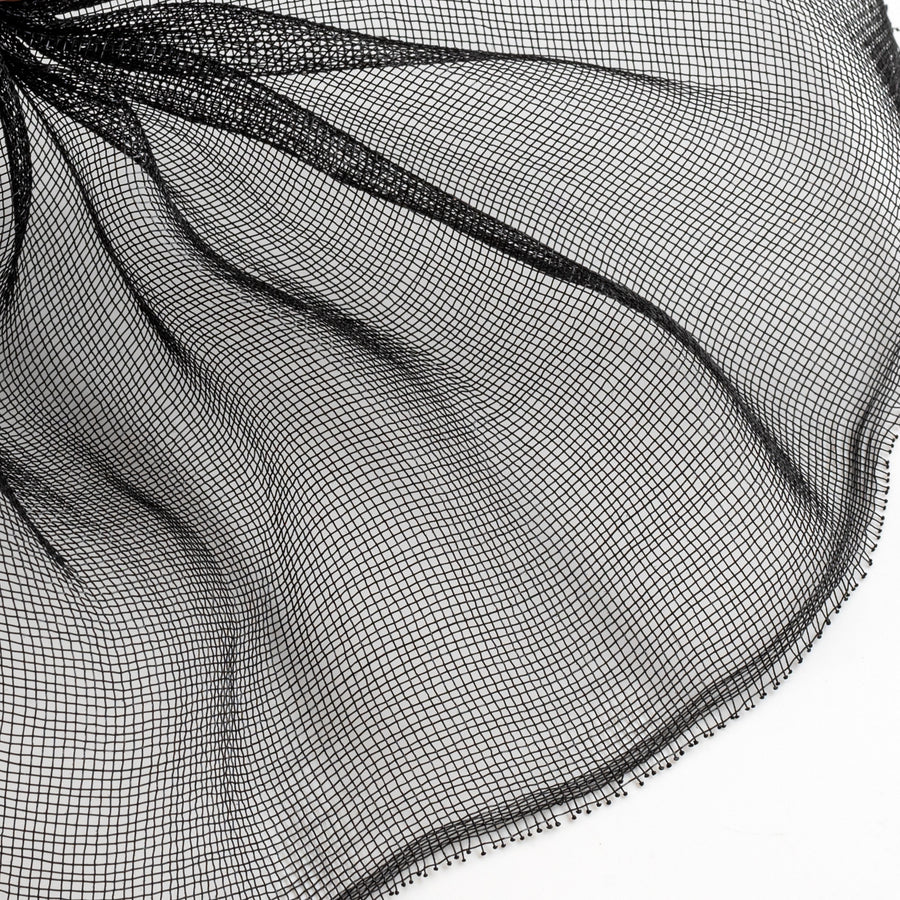 10" Fine Weave Deco Mesh: Black