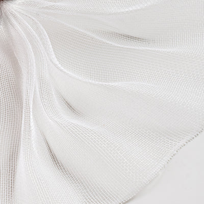 10" Fine Weave Deco Mesh: White