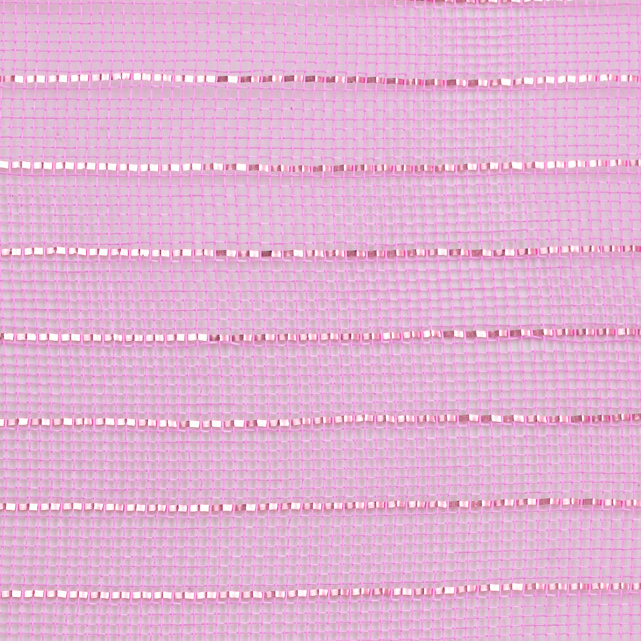 10" Metallic Fine Weave Deco Mesh: Pink