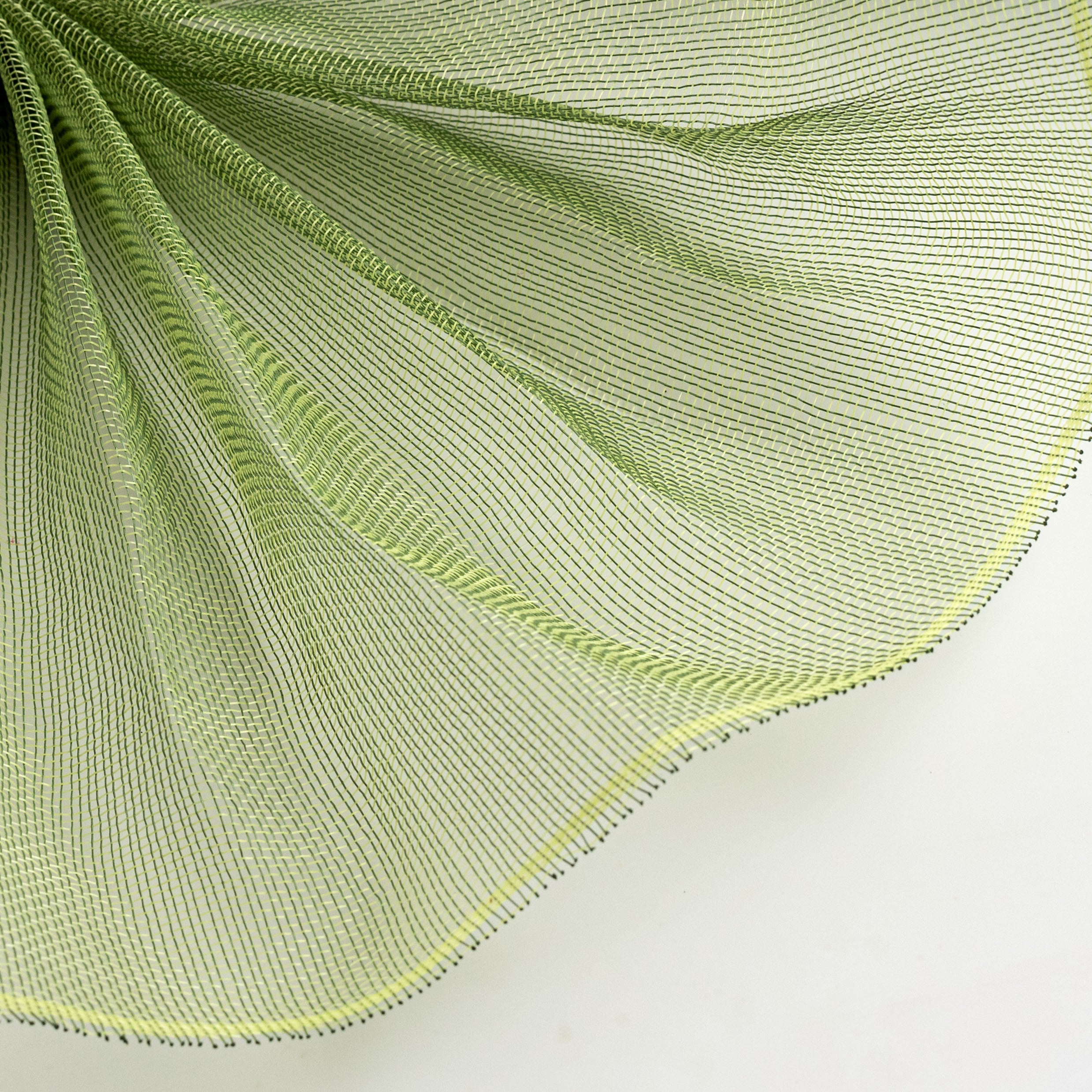 10" Fine Weave Deco Mesh: Moss & Apple Green