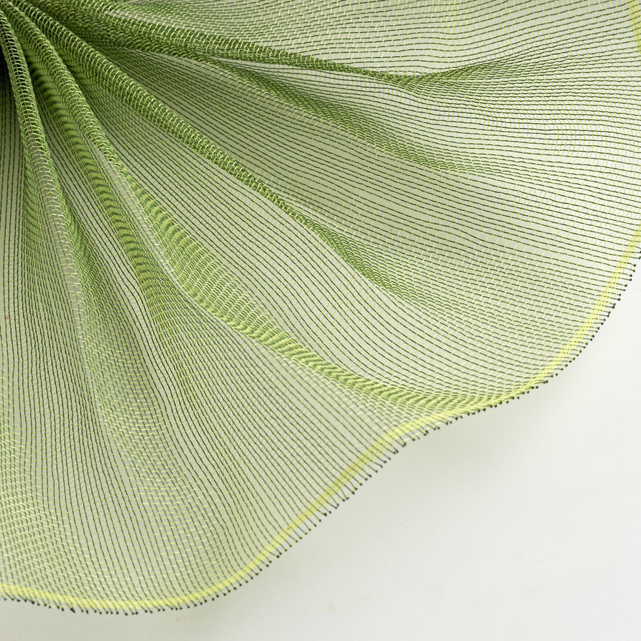 10" Fine Weave Deco Mesh: Moss & Apple Green